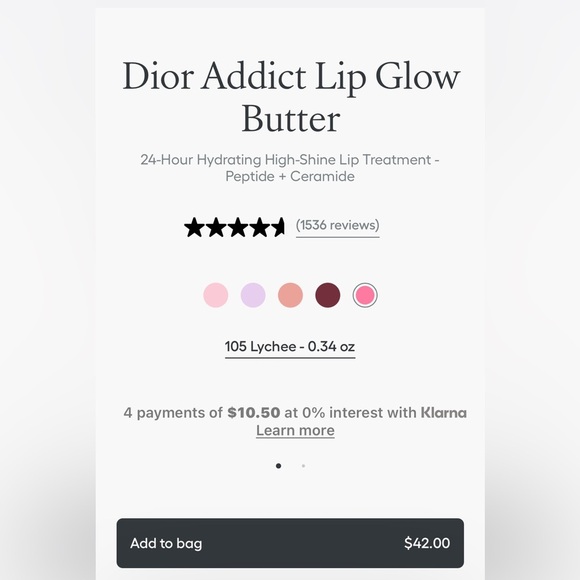 NEW Dior Addict Lip Glow Butter 105 Tester - Picture 3 of 3